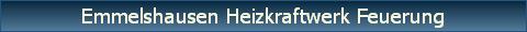 Emmelshausen Heizkraftwerk Feuerung